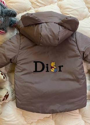 Демисезонная детская куртка для девочки с ушками и вышивкой, весенняя курточка5 фото
