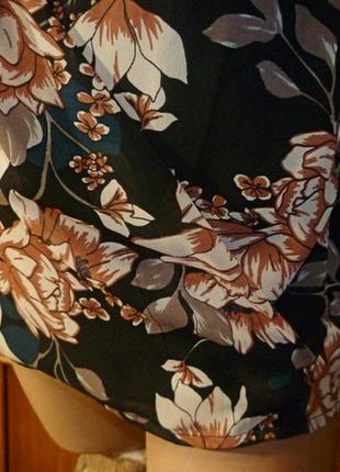 Фирменная блузка-жакет кофточка с длинным рукавом шифоновая на подкладке,винтаж7 фото
