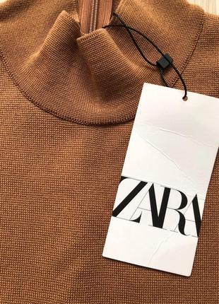 Zara топ гольф джемпер футболка вязаный3 фото