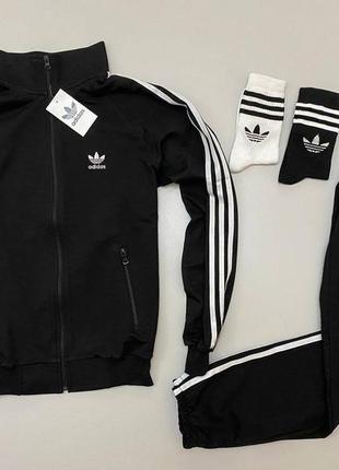 Спортивний костюм adidas: кофта-штани 2 пари носки у подарунок!1 фото