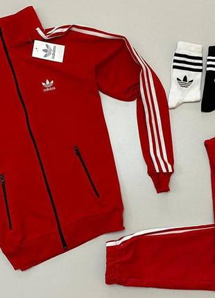 Спортивный костюм adidas: кофта-брюки 2 пары носки в подарок!1 фото