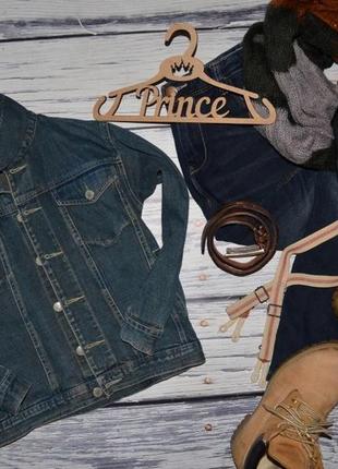 8 лет 128 см обалденный фирменный пиджак джинсовый курточка джинсовка
