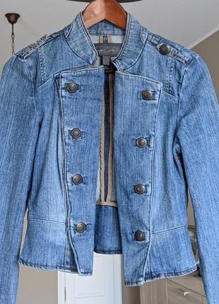 Пиджак жакет джинсовая куртка mango collection5 фото