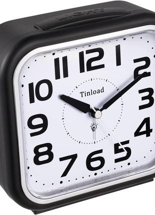 Tinload 5,5 "громкий колокольчик будильник для тяжелых спящих взрослых, тихий без тиканья, сна, свет, батарейн3 фото