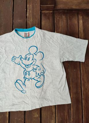 Винтажная оверсайз футболка disney designs 90х-00х годов walt disney mickey mouse made in usa сша5 фото