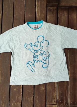 Винтажная оверсайз футболка disney designs 90х-00х годов walt disney mickey mouse made in usa сша2 фото