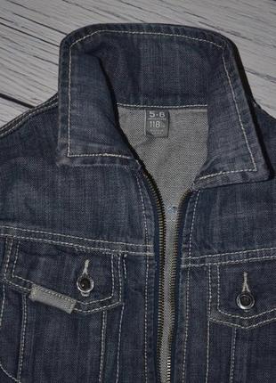 5 - 6 лет 118 см обалденный фирменный пиджак джинсовый курточка зара zara5 фото