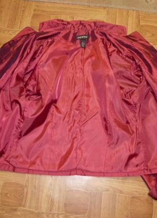 Красивый красный-бордовый пиджак жакет lane briant,винтаж в идеале,р.185 фото