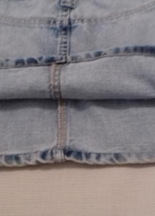 Короткая джинсовая юбка размер 346 фото