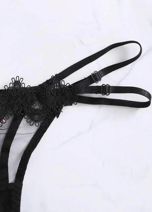 Сексуальний ажурний кружевний жіночий комплект білизни - бюстгальтер+трусики, комплект нижнего белья трусы+лифчик, ажурный , кружевной сексуальный9 фото