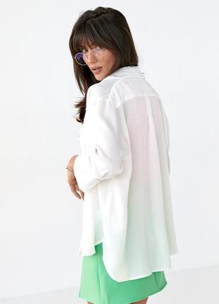 Женская блузка с укороченным рукавом - молочный цвет, s (есть размеры)2 фото