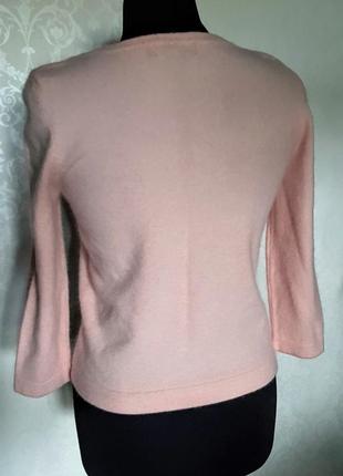 Шикарная пудрово розовая кофточка с хорошим составом шерсть + ангора2 фото