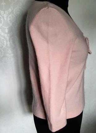 Шикарная пудрово розовая кофточка с хорошим составом шерсть + ангора3 фото