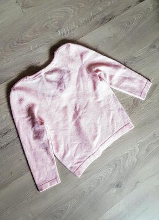 Шикарная пудрово розовая кофточка с хорошим составом шерсть + ангора5 фото