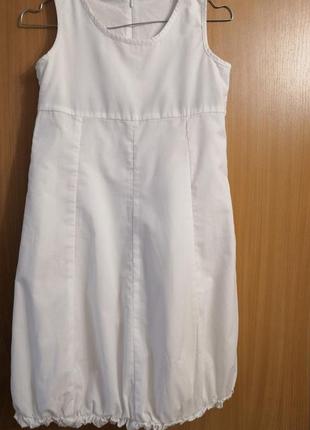 Красивое белоснежное платье blukids на 12 лет3 фото