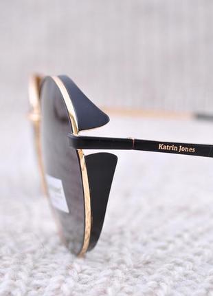 Фирменные круглые очки с шорой katrin jones polarized новинка2 фото