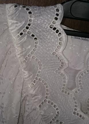 Блузка блуза berfin женская белая  нарядная 469 фото