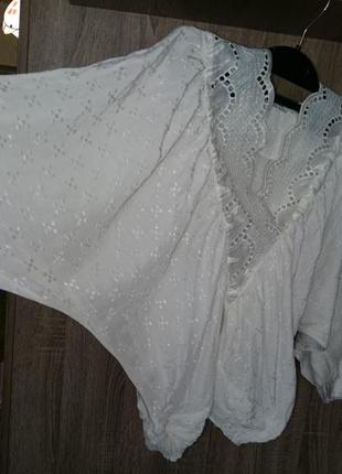 Блузка блуза berfin женская белая  нарядная 464 фото