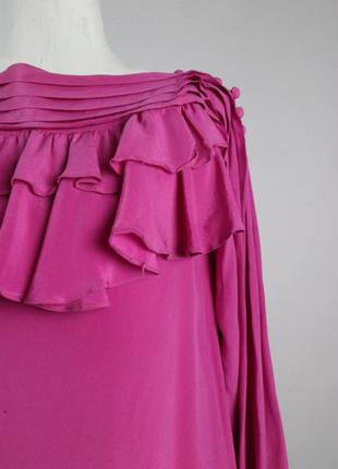 Блузка топ туніка шовк італія вінтаж плаття1 фото