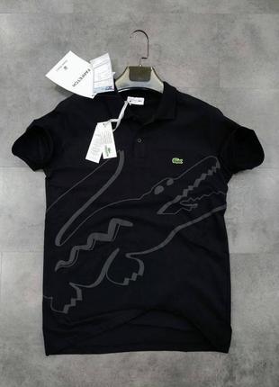 Lacoste брендовая мужская футболка / лакистая футболка с крокодилом