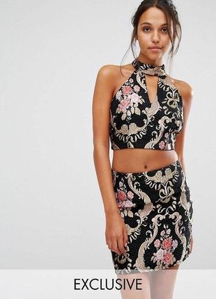 Жакардовый (гобеленовий) топ missguided