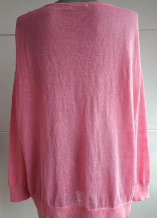 Оригинальный  джемпер mint velvet свободного кроя оверсайз нежного розового цвета3 фото