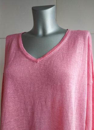 Оригинальный  джемпер mint velvet свободного кроя оверсайз нежного розового цвета8 фото