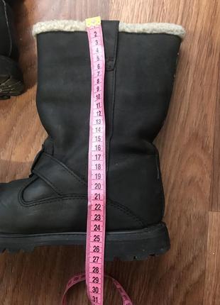 Кожаные сапоги размер 39