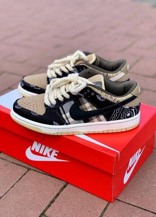 靴 NIKE Dunk Low travis Scott Кроссовки nike sb dunk low x travis scott кроссовки — купить в
