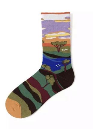 Носки 🧦 украинский пейзаж 🏞 унисекс