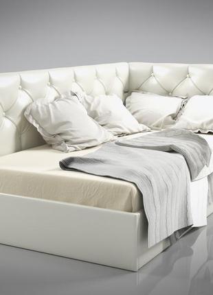 Кровать-диван дайкири с мягкой спинкой