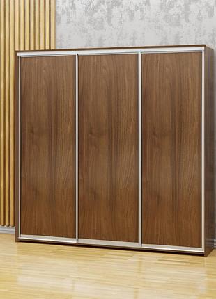 Шафа-купе 2100x450x2200 мм, 3 двері з дсп