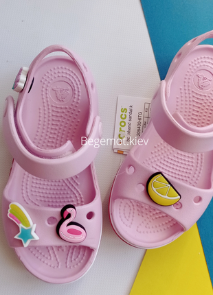 Сандалии кроксы crocs на девочку1 фото