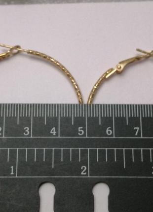 Серьги кольца. 3