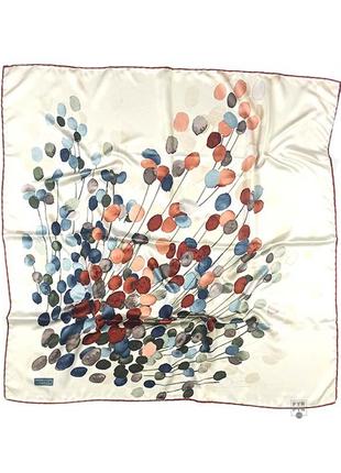 Шелковый платок шелк нежный атлас ручной роуль абстрактный новый