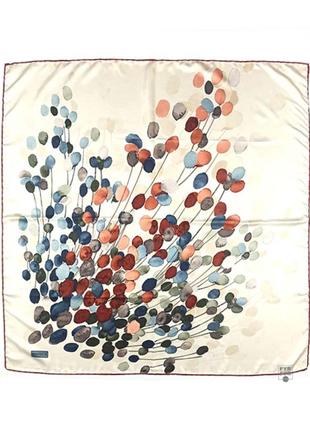 Шелковый платок шелк нежный атлас ручной роуль абстрактный новый