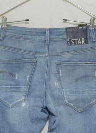 Нові джинси блакитні штопані w27 l32 'g-star' ark loose tapered5 фото