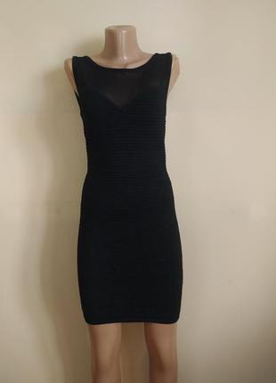 Платье черное короткое мини блестящее вечернее