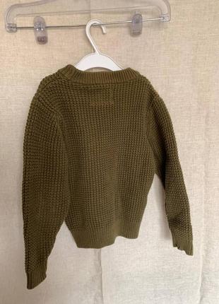 Оливковый свитер little4 фото