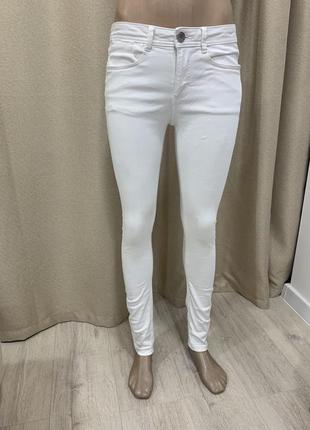 Белые джинсы скинни размер 381 фото