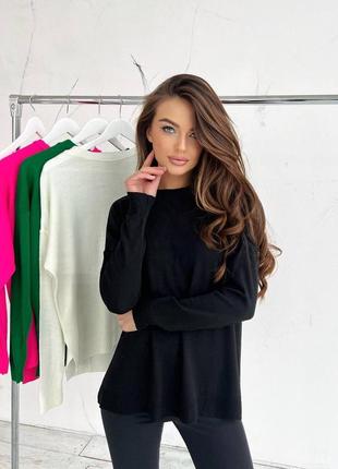 Весенний женский удлиненный свитер oversize 
модель 1001

производство - туречковка7 фото