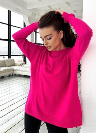 Весенний женский удлиненный свитер oversize 
модель 1001

производство - туречковка2 фото