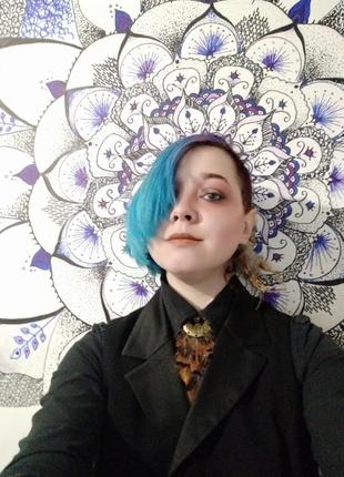 Авторский галстук из перьев фазана