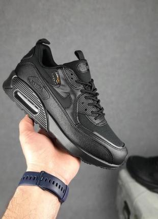 Чоловічі літні кросівки nike air max 90 surplus чорні модні кросівки найк аір макс чудової якості