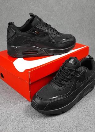 Чоловічі літні кросівки nike air max 90 surplus чорні модні кросівки найк аір макс чудової якості5 фото