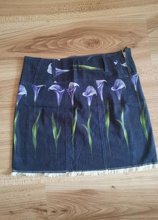 Юбка женская джинсовая юбка