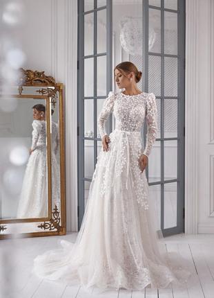 Свадебное платье элегантное  20233 фото