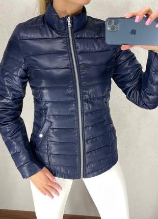 Синя стьобана куртка. house. розмір хс.