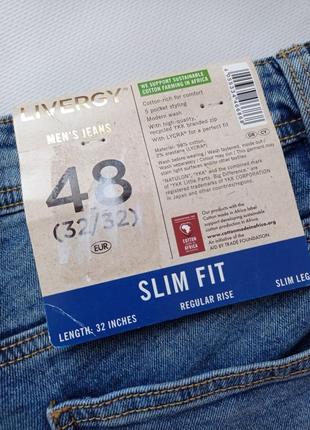Livergy. джинсы мужские slim fit. 48 размер.5 фото