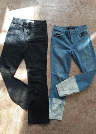 Лот джинсы женские классика скинни зауженные 7/8 укороченные весна